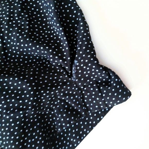 Vintage 80's Navy Button Polka Dot Jumpsuit 9 10 - Picture 7 of 7